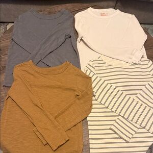 Classic Kids Long-Sleeve Tee in Mustard Yellow